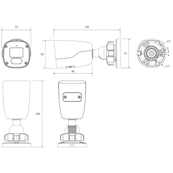 KAMERA IP TC-C344S 2ETA-4 Color Maker / SK Series - 4 Mpx 4 mm TIANDY
